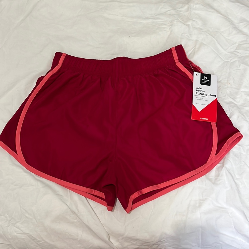 Member’s Mark Ladies Active Running Short Multiple Sizes NWT